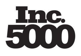 Bold black text on a white background, "Inc. 5000"