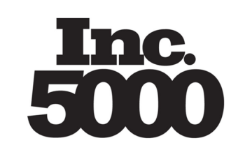 Bold black text on a white background, "Inc. 5000"